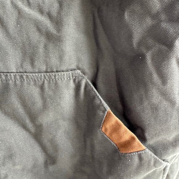 Legendary Whitetails Canvas Cross Trail Vest Mens XXL Gray Insulated Quilt Lined - Picture 2 of 8